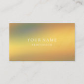 Moderne goud minimal zijde metallic wit visitekaartje (Voorkant)