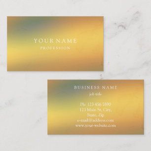 Moderne goud minimal zijde metallic wit  visitekaartje