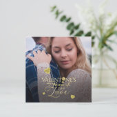 Moderne Goud Valentijnsdag Foto (Staand voorkant)