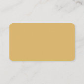 Moderne goud & witte eenvoudige script details informatiekaartje (Achterkant)