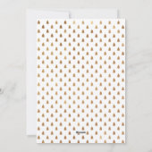 Moderne goudbergen reizen met Kerstmis Feestdagenkaart (Achterkant)