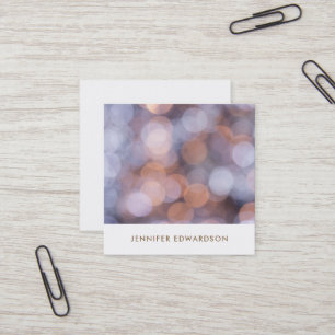 Moderne goudblauw goudpatroon professioneel vierkante visitekaartje