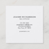 Moderne goudblauwe professionele goudmakerij vierkante visitekaartje (Achterkant)