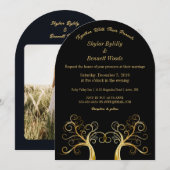 Moderne goudboom kaart (Voorkant / Achterkant)