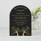 Moderne goudboom kaart (Staand voorkant)