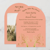 Moderne goudboom kaart (Voorkant / Achterkant)