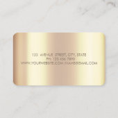 Moderne goudcirkels Gold Lotus Visitekaartje (Achterkant)