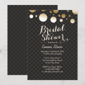 Moderne goudConfetti Stippen Elegant Vrijgezellenf Kaart (Voorkant / Achterkant)