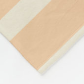 Moderne goudcrème gestreept fleece deken (Hoek)