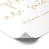 Moderne gouddiploma's zijn zoete GraduPartij Poster (Hoek)