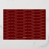 moderne goudelegant prettige feestdagen foto (Achterkant)