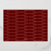 moderne goudelegant prettige feestdagen funky foto (Achterkant)