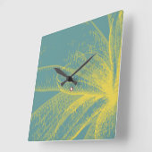 Moderne gouden aanjager 1 Acrylafdrukken Vierkante Klok (Hoek)