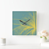 Moderne gouden aanjager 1 Acrylafdrukken Vierkante Klok (Huis)