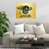 Moderne Gouden Afstudeerdop Vorm Fotocollage Poster