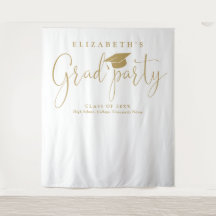 Moderne gouden afstudeerfeest foto achtergrond