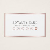 Moderne gouden bankkaart van de roos visitekaartje (Voorkant)