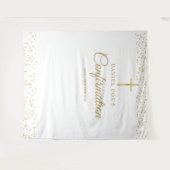 Moderne Gouden Bevestigingsfoto Achtergrond Wandkleed (Voorkant (horizontaal))