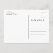 Moderne Gouden Blauwe Agaat FOTO Save the Date Aankondigingskaart (Achterkant)