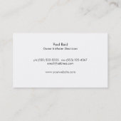 Moderne gouden bliksem Logo zwart Visitekaartje (Achterkant)