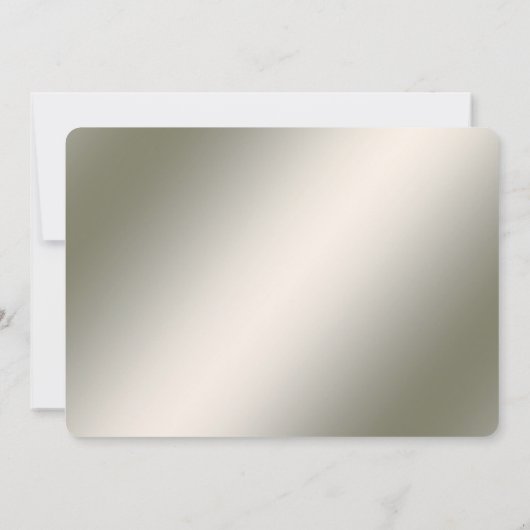 Moderne gouden  bloem Bewaar de datum Save The Date (Achterkant)