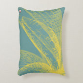 Moderne Gouden Bloem Verf 1 van RD Accent Kussen (Voorkant(Verticaal))