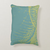 Moderne Gouden Bloem Verf 1 van RD Accent Kussen (Achterkant (Verticaal))