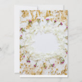 Moderne gouden bloemen | 18e verjaardag kaart (Achterkant)