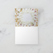 Moderne gouden bloemen | 18e verjaardag kaart (Binnen)