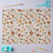 Moderne gouden bloemen en lefpatroongolven tissuepapier (Craft)