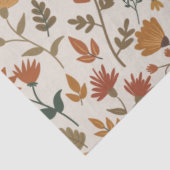 Moderne gouden bloemen en lefpatroongolven tissuepapier (Detail)