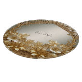 Moderne Gouden  Bloemen Snijplank (Hoek)