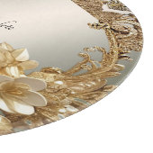 Moderne Gouden  Bloemen Snijplank (Hoek)