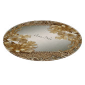 Moderne Gouden  Bloemen Snijplank (Hoek)