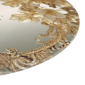 Moderne Gouden  Bloemen Snijplank (Hoek)