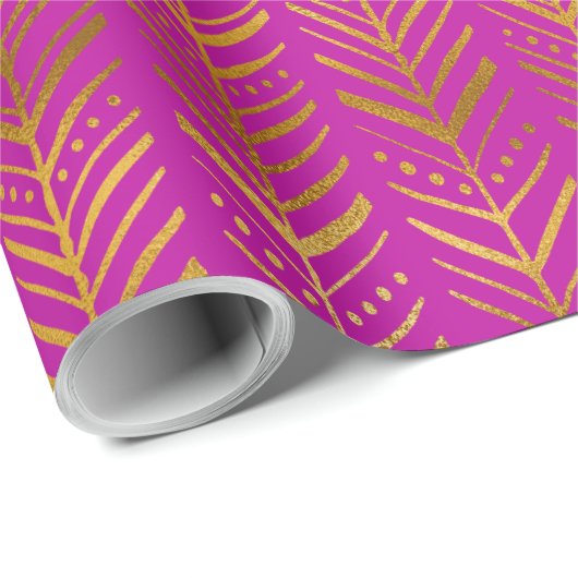 Moderne Gouden Boho Cadeaupapier (Rol Hoek)