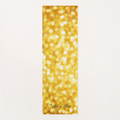 Moderne Gouden Bokeh Yoga Mat (Voorkant)