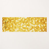 Moderne Gouden Bokeh Yoga Mat (Voorkant (horizontaal))