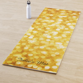 Moderne Gouden Bokeh Yoga Mat