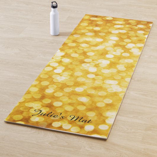 Moderne Gouden Bokeh Yoga Mat (In situ)