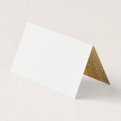 Moderne gouden borstelslag visitekaartje (Achterkant)