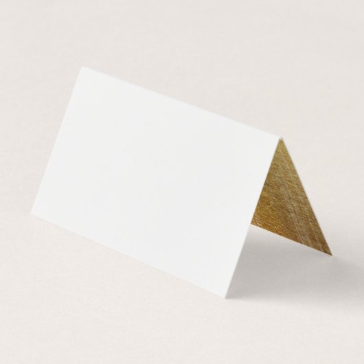 Moderne gouden borstelslag visitekaartje (Achterkant)