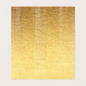 Moderne gouden borstelslag visitekaartje (Binnenkant ongevouwen)