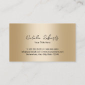 Moderne Gouden Cake Sweet Treats Bakkerij & gebak Visitekaartje (Achterkant)