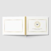 Moderne Gouden Cirkel Logo Gastenboek (Volledig)