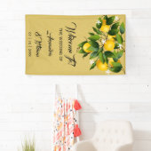 Moderne gouden citroenvrucht | Bruiloft Spandoek (Insitu)