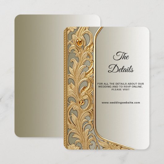 Moderne gouden  detailbehuizing Kaart