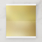 Moderne Gouden Diamant Bruiloft Aangepaste Foto Ge Plaatskaartje (Binnenkant ongevouwen)