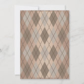 MODERNE Gouden DIAMANTEN VERLOVINGSFEEST UITNODIGI Kaart (Achterkant)