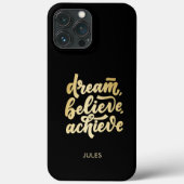 Moderne gouden dromen geloven dat je Motivatie kun Case-Mate iPhone Case (Achterkant)